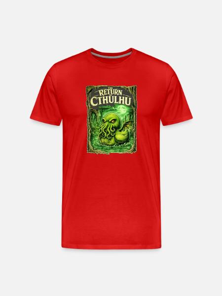 Le retour de Cthulhu - T-shirt bio Premium Homme - rouge