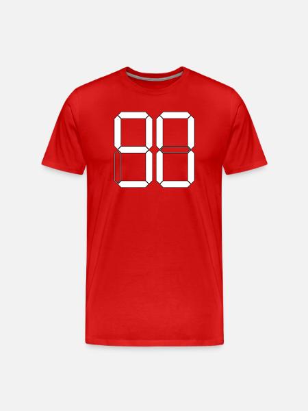 NUMÉRO 90 Ninety Gift Digital - T-shirt bio Premium Homme - rouge