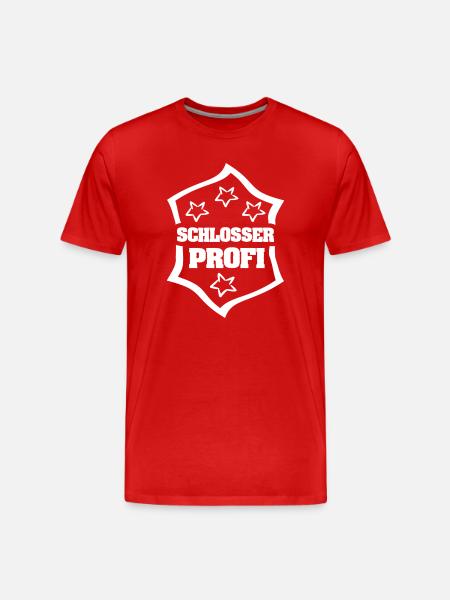 Schlosser - Männer Premium Bio T-Shirt - Rot