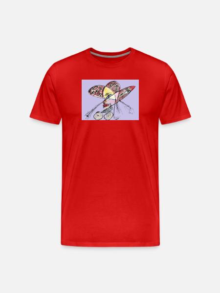 Der High-Fashion-Bürger - Männer Premium Bio T-Shirt - Rot