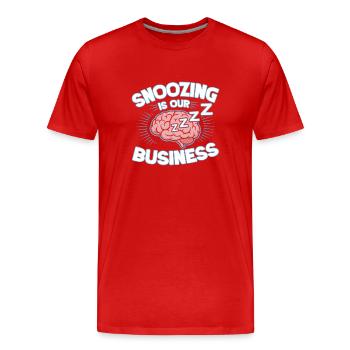 Anesthésiste Anesthésie Professionnelle en sieste - T-shirt bio Premium Homme - rouge - Devant - Damien (186cm)
