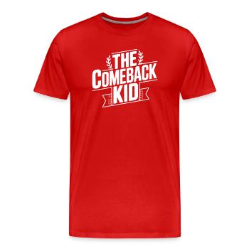 Le Garçon du Retour - T-shirt bio Premium Homme - rouge - Devant - Damien (186cm)