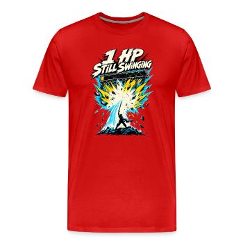 1 PV Illustration encore en mouvement - T-shirt bio Premium Homme - rouge - Devant - Damien (186cm)