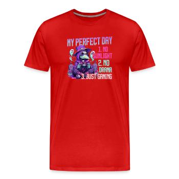 Pastel Goth Soft Goth Gaming Gamer - T-shirt bio Premium Homme - rouge - Devant - Damien (186cm)