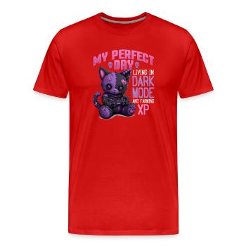 Pastel Goth Soft Goth Gaming Gamer - T-shirt bio Premium Homme - rouge - Devant - Damien (186cm)