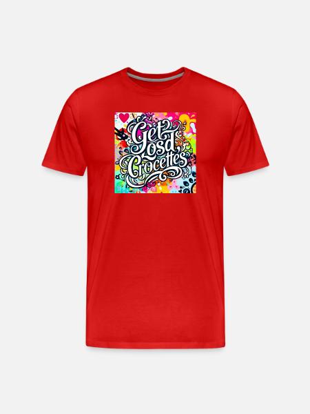 Gute Lebensmittel Graffiti - Männer Premium Bio T-Shirt - Rot