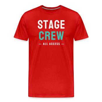 Équipe de scène Toute l’Accès Concert de l’équipe de scène - T-shirt bio Premium Homme - rouge - Devant - Damien (186cm)