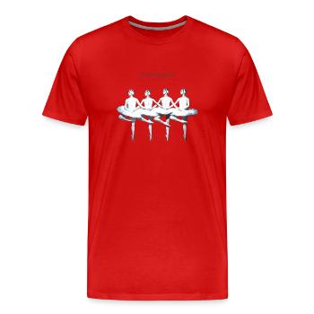 de niche - T-shirt bio Premium Homme - rouge - Devant - Damien (186cm)