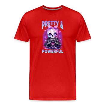 Pastel Goth Soft Goth Gaming Gamer - T-shirt bio Premium Homme - rouge - Devant - Damien (186cm)
