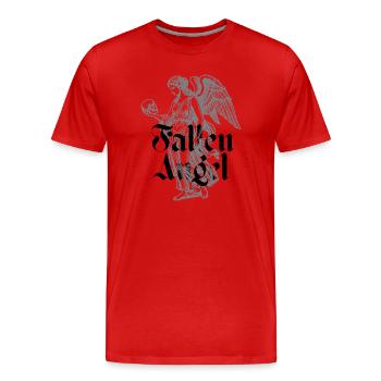 Ange déchu - T-shirt bio Premium Homme - rouge - Devant - Damien (186cm)