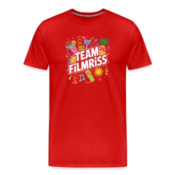 Équipe de Majorque Filmriss Party JGA Équipe de la fête Malle - T-shirt bio Premium Homme - rouge - Devant - Damien (186cm)