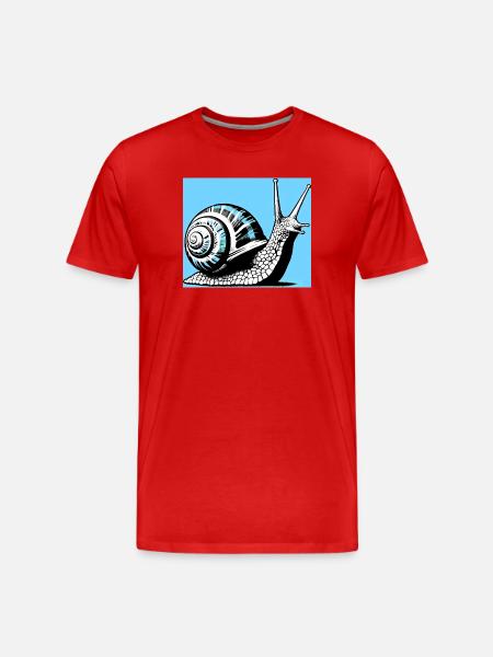 Escargot - T-shirt bio Premium Homme - rouge