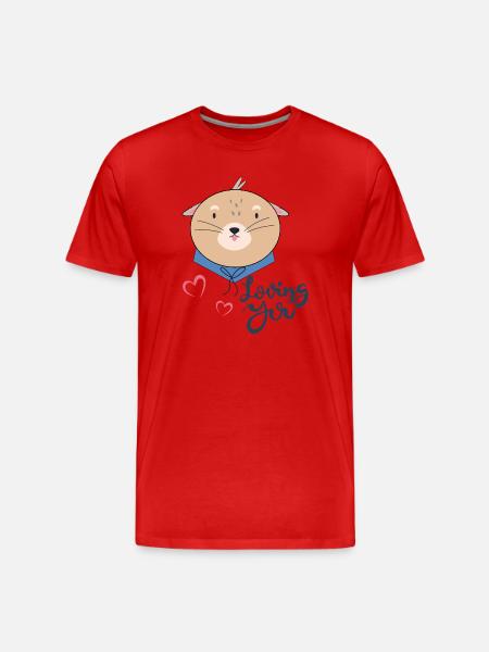 Nounours - T-shirt bio Premium Homme - rouge