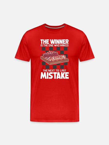 Chess Chess Player Chessboard - Men's Premium Organic T-Shirt - red