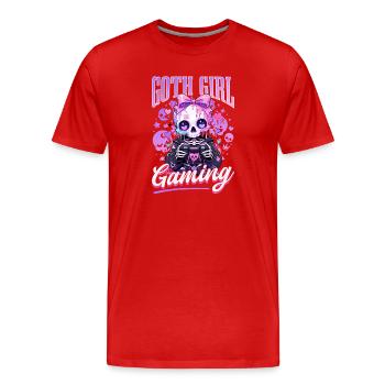Pastel Goth Soft Goth Gaming Gamer - T-shirt bio Premium Homme - rouge - Devant - Damien (186cm)
