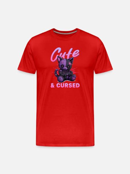 Pastel Goth Soft Goth Gaming Gamer - Men's Premium Organic T-Shirt - red