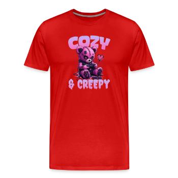 Pastel Goth Soft Goth Gaming Gamer - T-shirt bio Premium Homme - rouge - Devant - Damien (186cm)