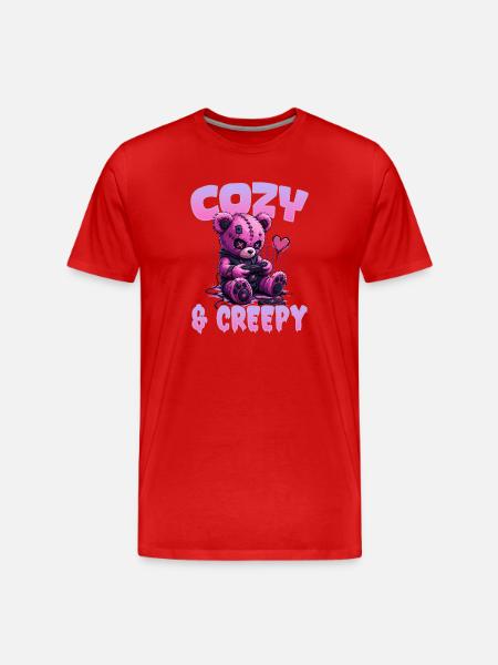 Pastel Goth Soft Goth Gaming Gamer - Men's Premium Organic T-Shirt - red