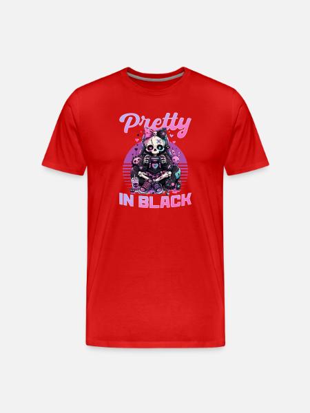 Pastel Goth Soft Goth Gaming Gamer - Men's Premium Organic T-Shirt - red