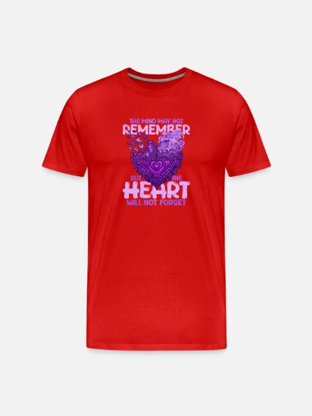 The mind may not remember, but - Men's Premium Organic T-Shirt - red