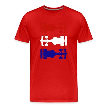 Formule Netherlands Formel Racing Niederlande - T-shirt bio Premium Homme - rouge - Devant - Damien (186cm)