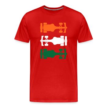 Formula India Formel Racing Indien - T-shirt bio Premium Homme - rouge - Devant - Damien (186cm)