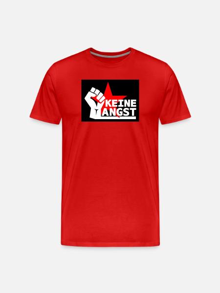 Widerstand - Keine Angst - Männer Premium Bio T-Shirt - Rot