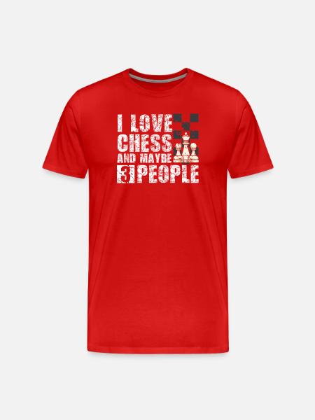 Chess Chess Player Chessboard - Men's Premium Organic T-Shirt - red