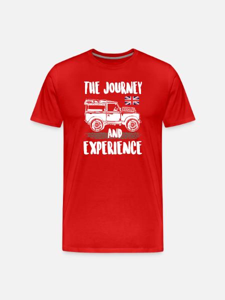 The_Journey_and_Experience - T-shirt bio Premium Homme - rouge
