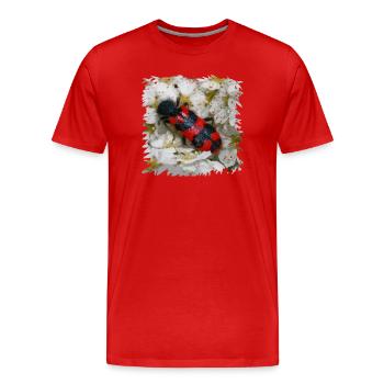 Beewolf aime manger les larves d’abeille - T-shirt bio Premium Homme - rouge - Devant - Damien (186cm)