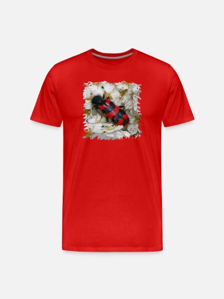Beewolf likes bee larvae to eat - Men's Premium Organic T-Shirt - red