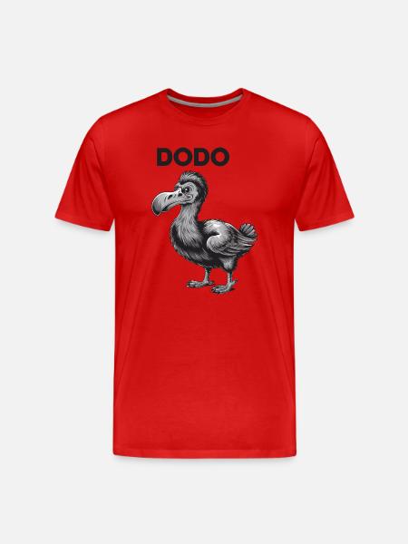 Dodo Oiseau Éteint Dodo Drôle Pour - T-shirt bio Premium Homme - rouge