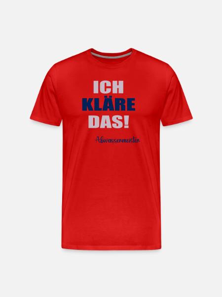 Abwasser Abwassermeister - Männer Premium Bio T-Shirt - Rot