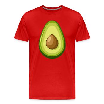 avocat - T-shirt bio Premium Homme - rouge - Devant - Damien (186cm)