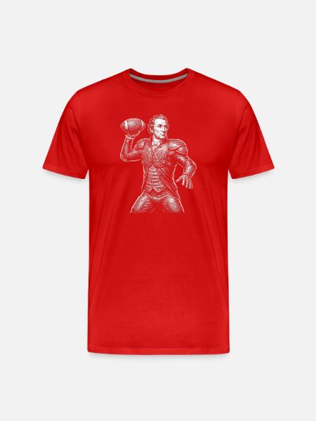 James Monroe American Football - Men's Premium Organic T-Shirt - red