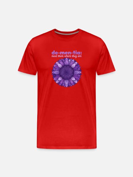Sentier des Fleurs de Démence : Rencontrez-les - T-shirt bio Premium Homme - rouge