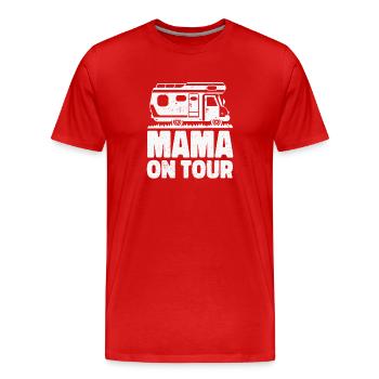 Mama en tournée - T-shirt bio Premium Homme - rouge - Devant - Damien (186cm)