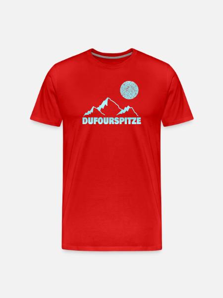 Bergsport dufourspitze - Männer Premium Bio T-Shirt - Rot