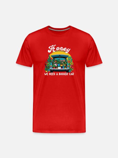 Funny gardening fun mothers - Men's Premium Organic T-Shirt - red