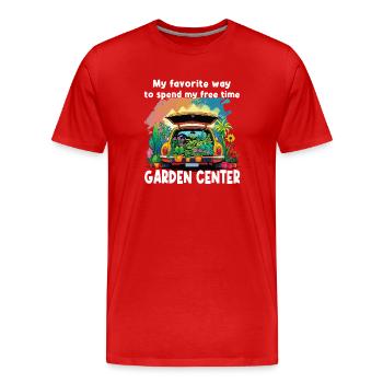Des mères amusantes de jardinage - T-shirt bio Premium Homme - rouge - Devant - Damien (186cm)
