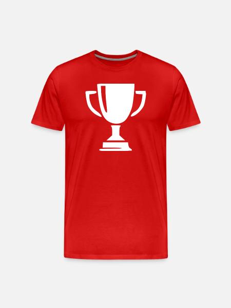 Cup Victory Gift Sportsman - Men's Premium Organic T-Shirt - red