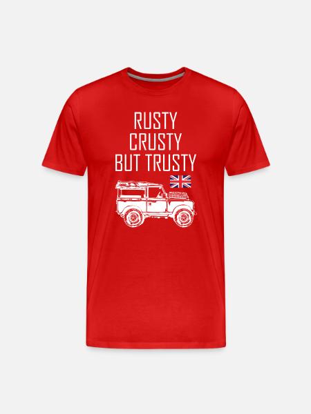 Rusty_Crusty_but_Trusty - Men's Premium Organic T-Shirt - red