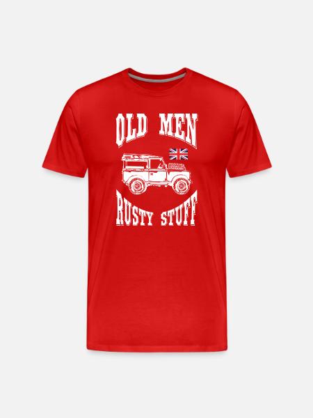 Old_Men_Rusty_Stuff - T-shirt bio Premium Homme - rouge