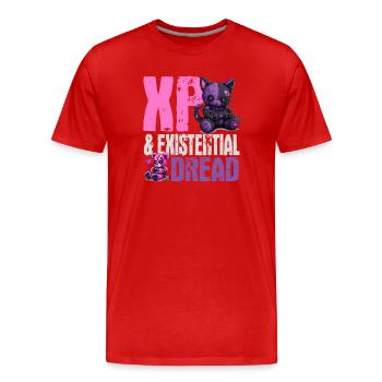 Pastel Goth Soft Goth Gaming Gamer - T-shirt bio Premium Homme - rouge - Devant - Damien (186cm)