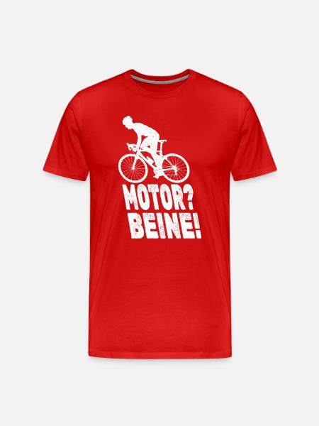 Legs instead of motor - Men's Premium Organic T-Shirt - red