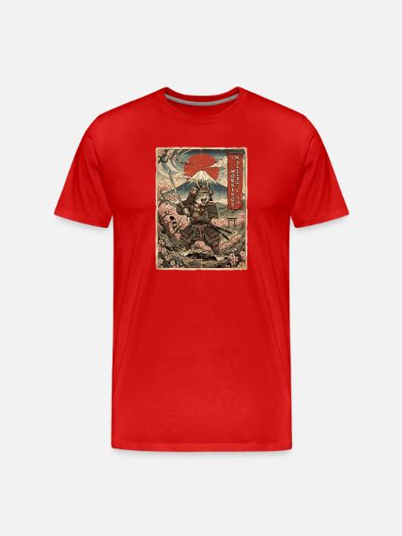 Cat I'm allergic to Morgende - Men's Premium Organic T-Shirt - red