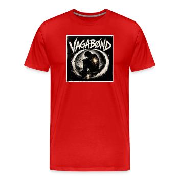 INSIDE_ME - T-shirt bio Premium Homme - rouge - Devant - Damien (186cm)