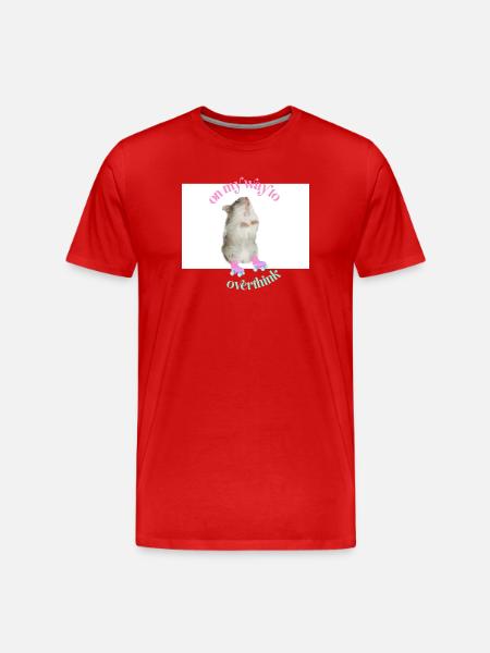 Overthinking - Men's Premium Organic T-Shirt - red