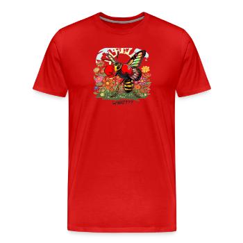 Concours de boxe au Bloemenveld - T-shirt bio Premium Homme - rouge - Devant - Damien (186cm)
