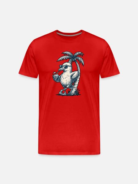 Cool Möwe Eis - Men's Premium Organic T-Shirt - red